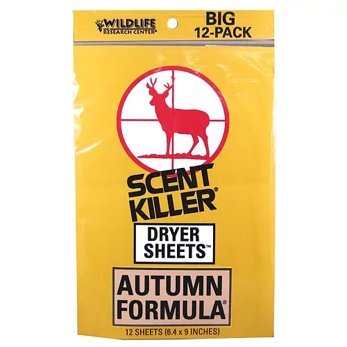 WILDLIFE RESEARCH DRYER SHEETS 12pk