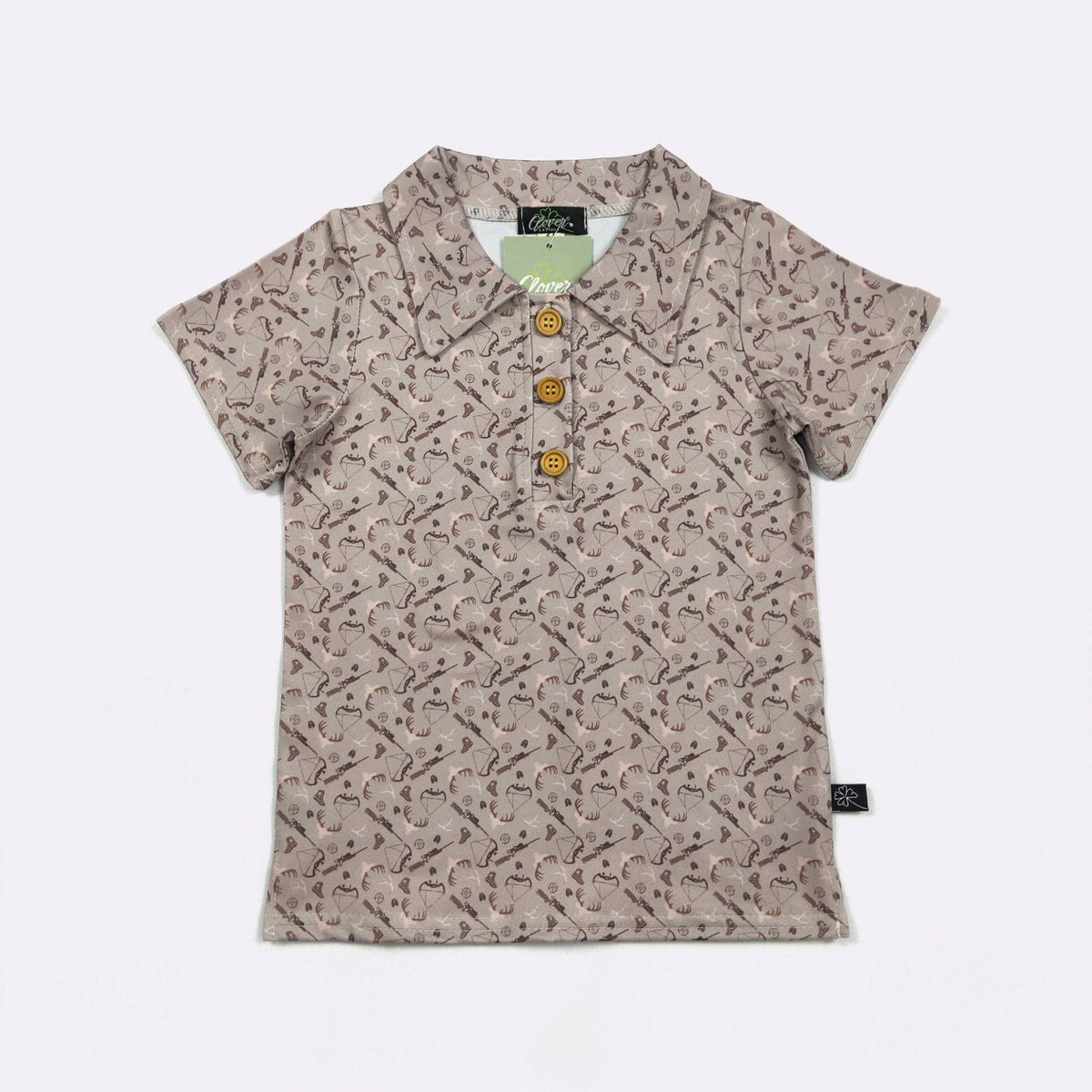Deer Hunt Boy Collar Shirt