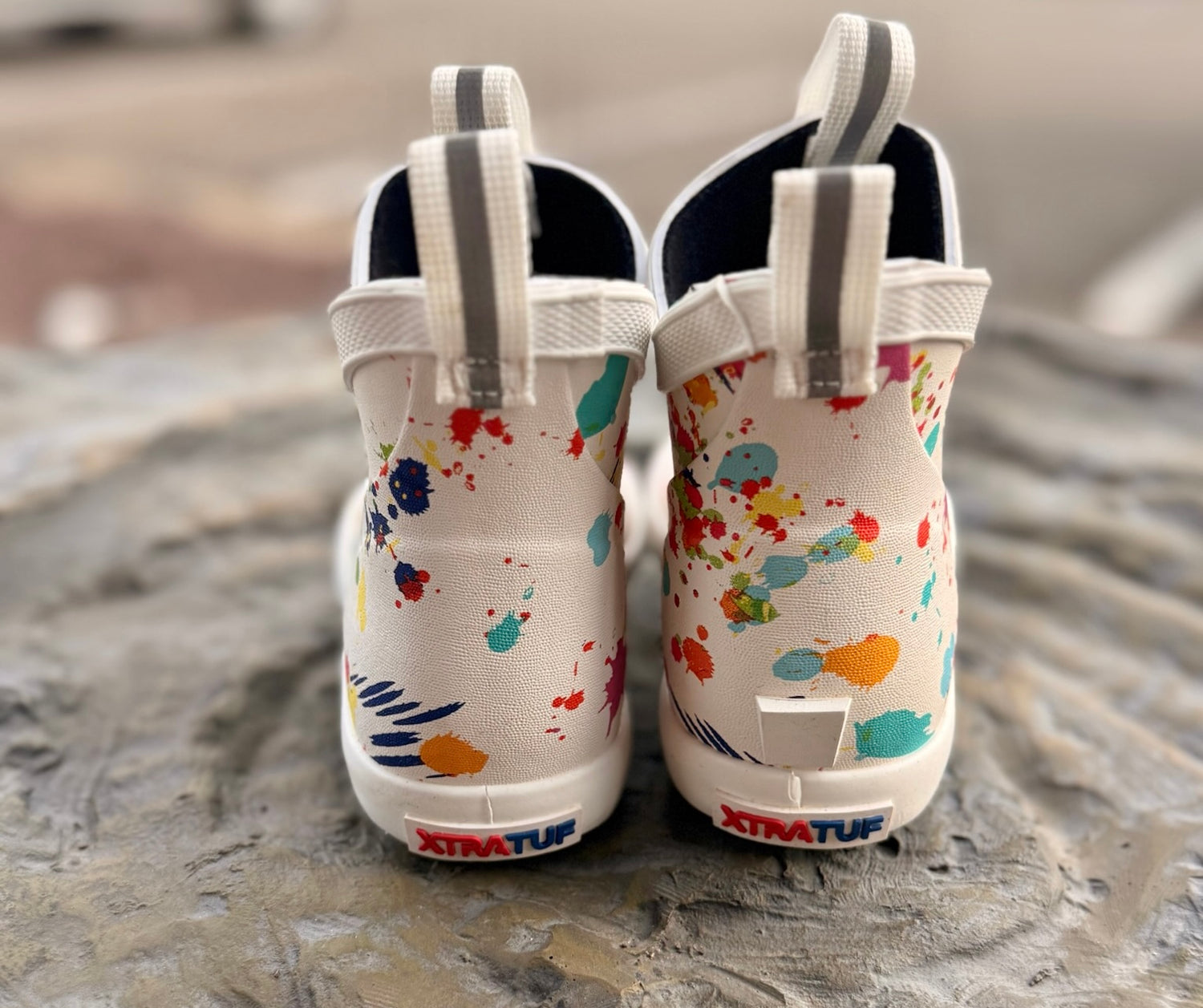 XtraTuf Toddler Ankle Deck Boot - Paint Splatter
