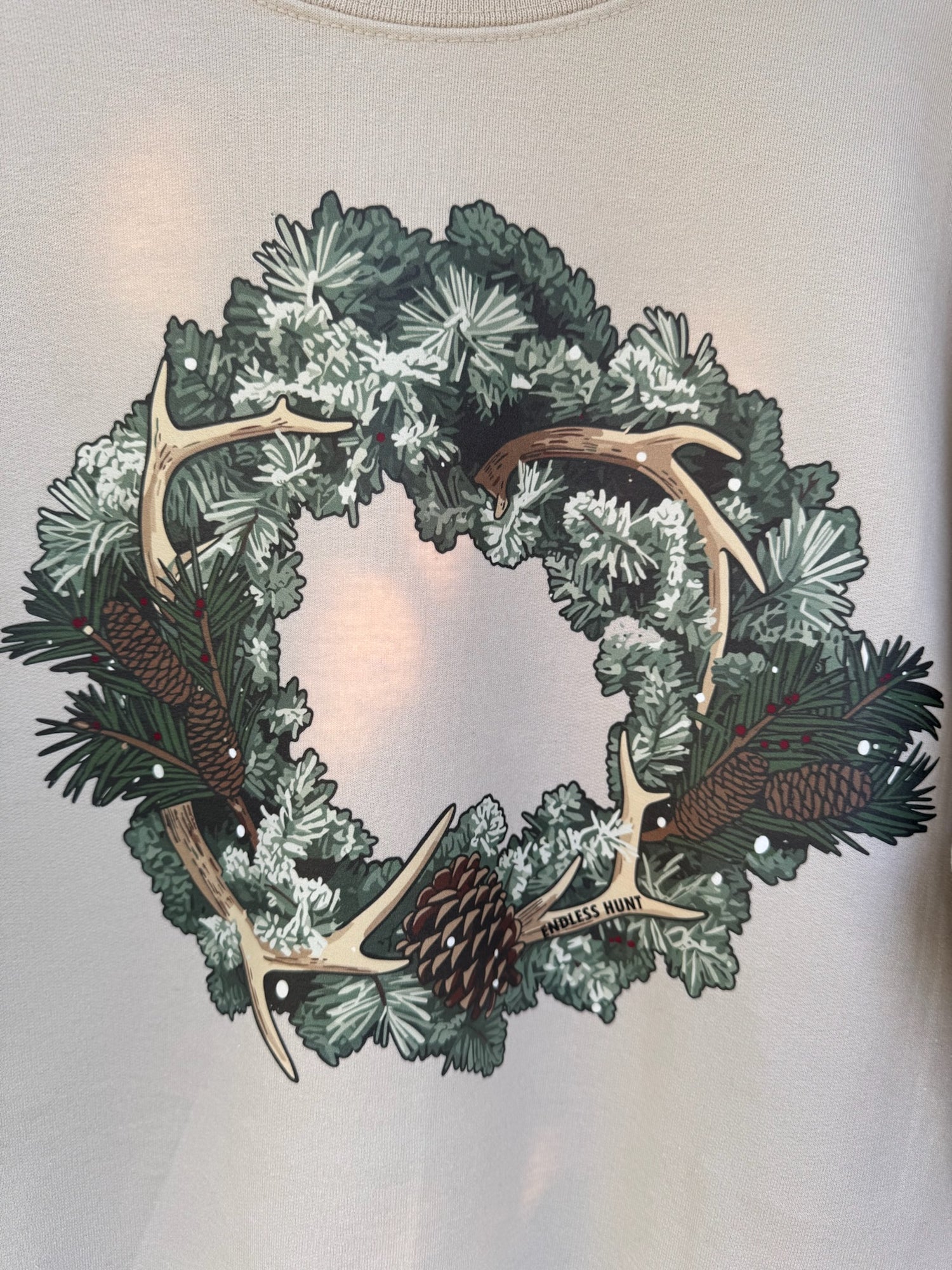 Antler Evergreen Wreath Crew