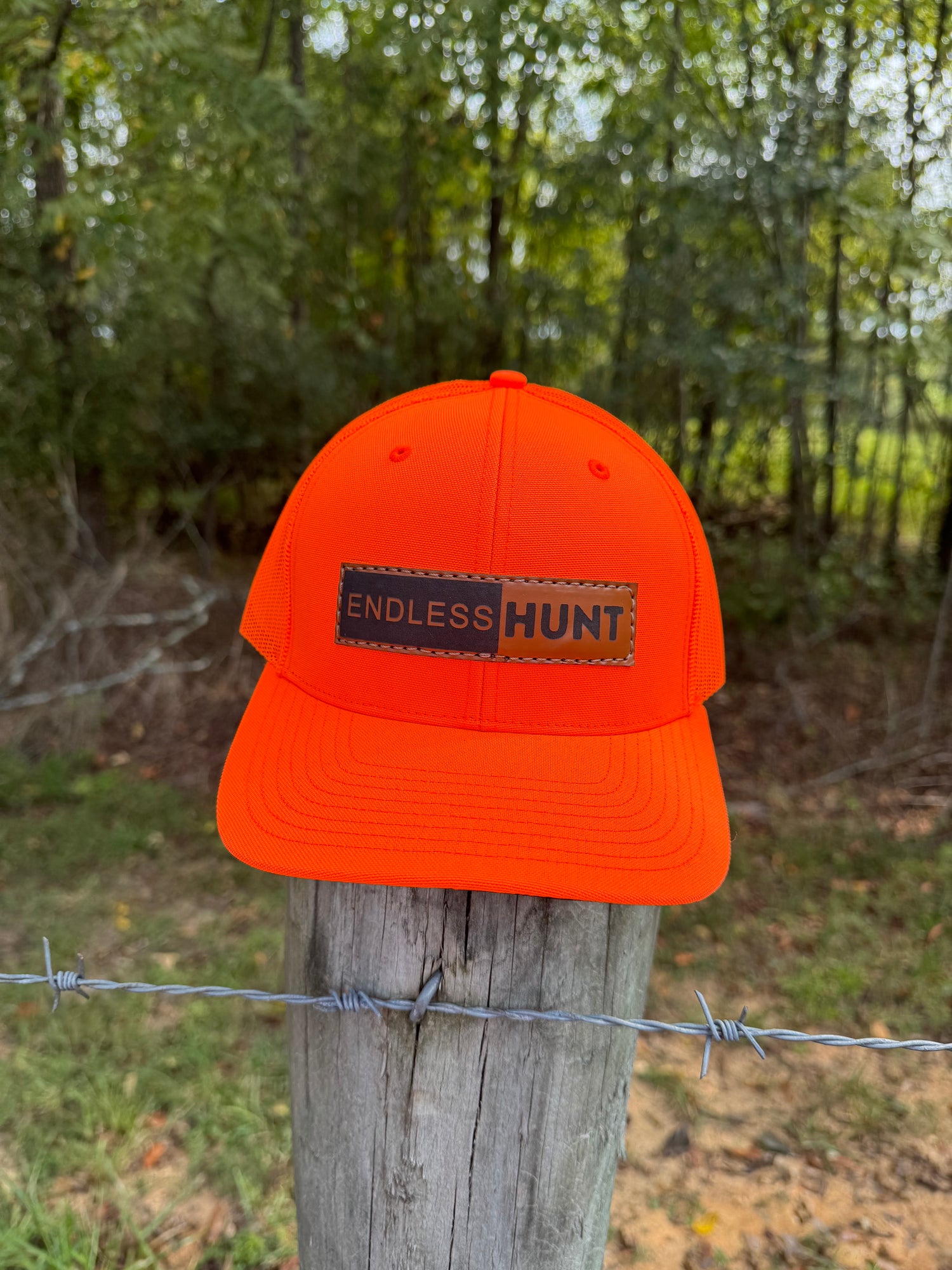 Leather Patch Logo Hat