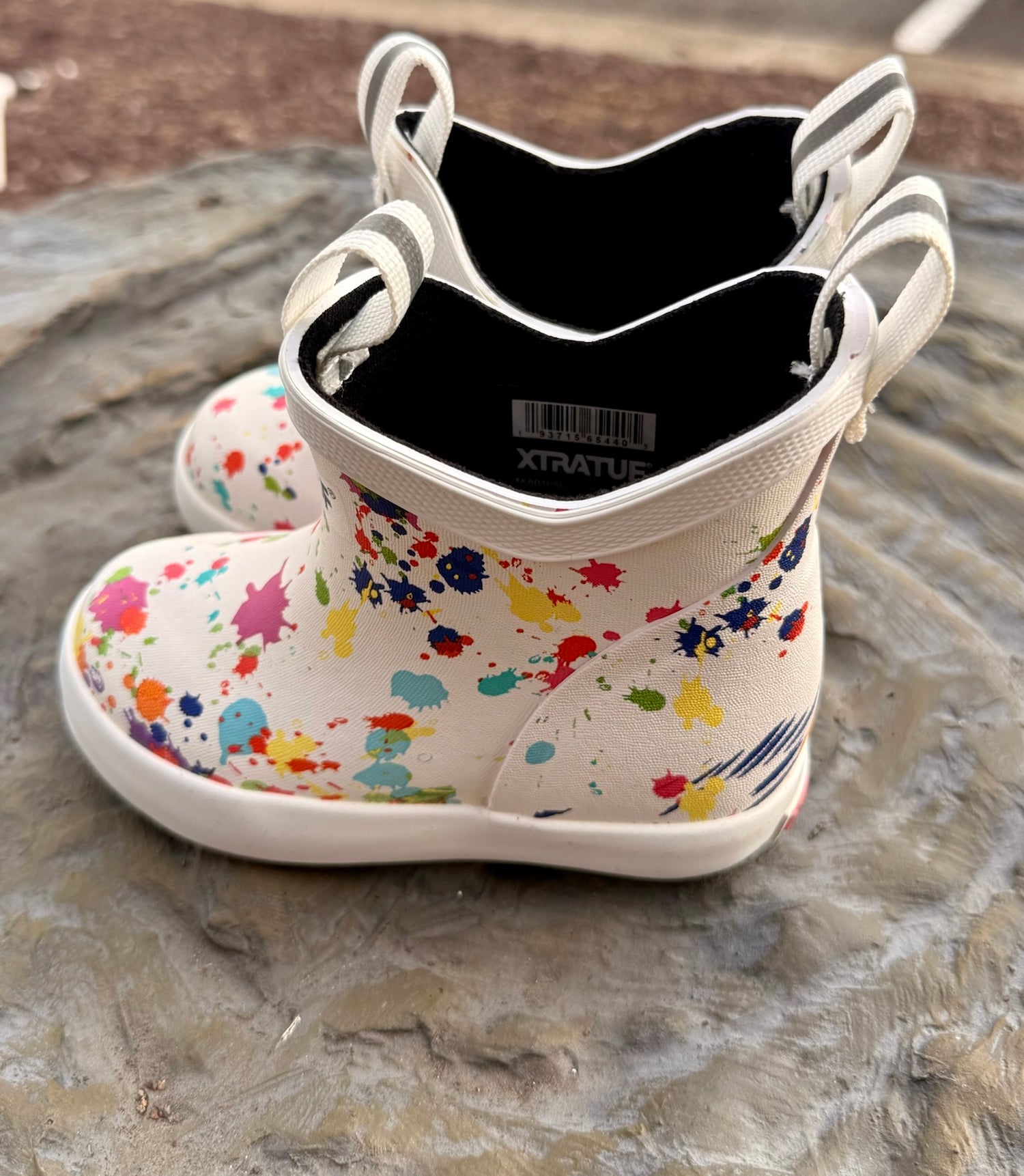 XtraTuf Toddler Ankle Deck Boot - Paint Splatter