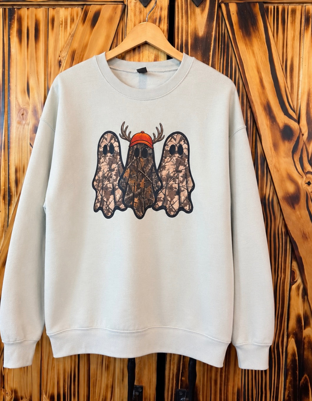 Boo Crew Camo Crewneck