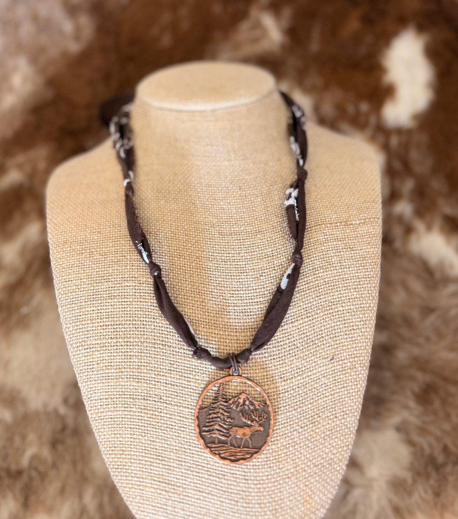Borne Unique High Ridge Elk Bandana Necklace