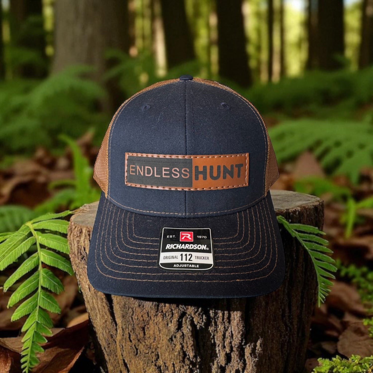 Leather Patch Logo Hat