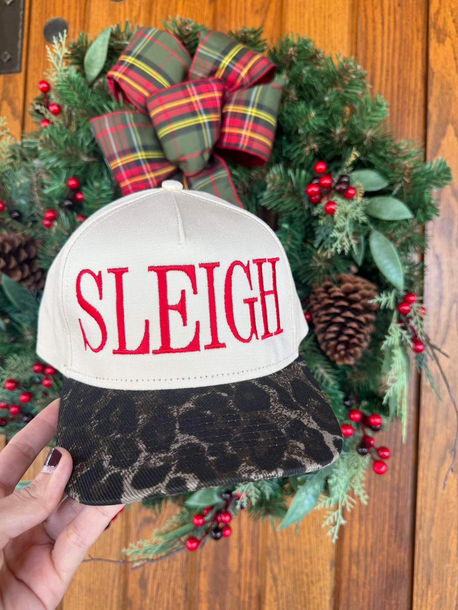 Sleigh Leopard Hat