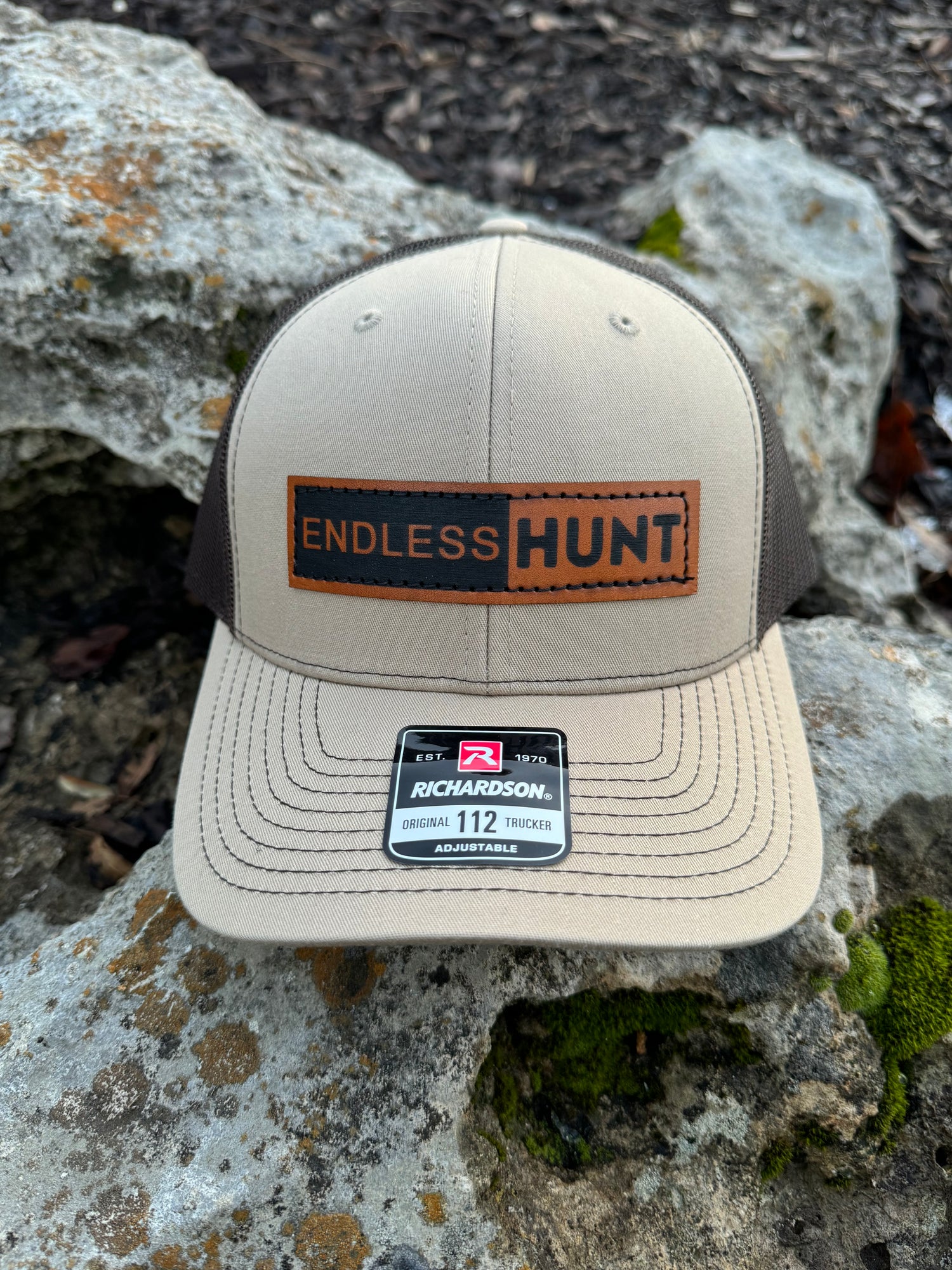 Leather Patch Logo Hat