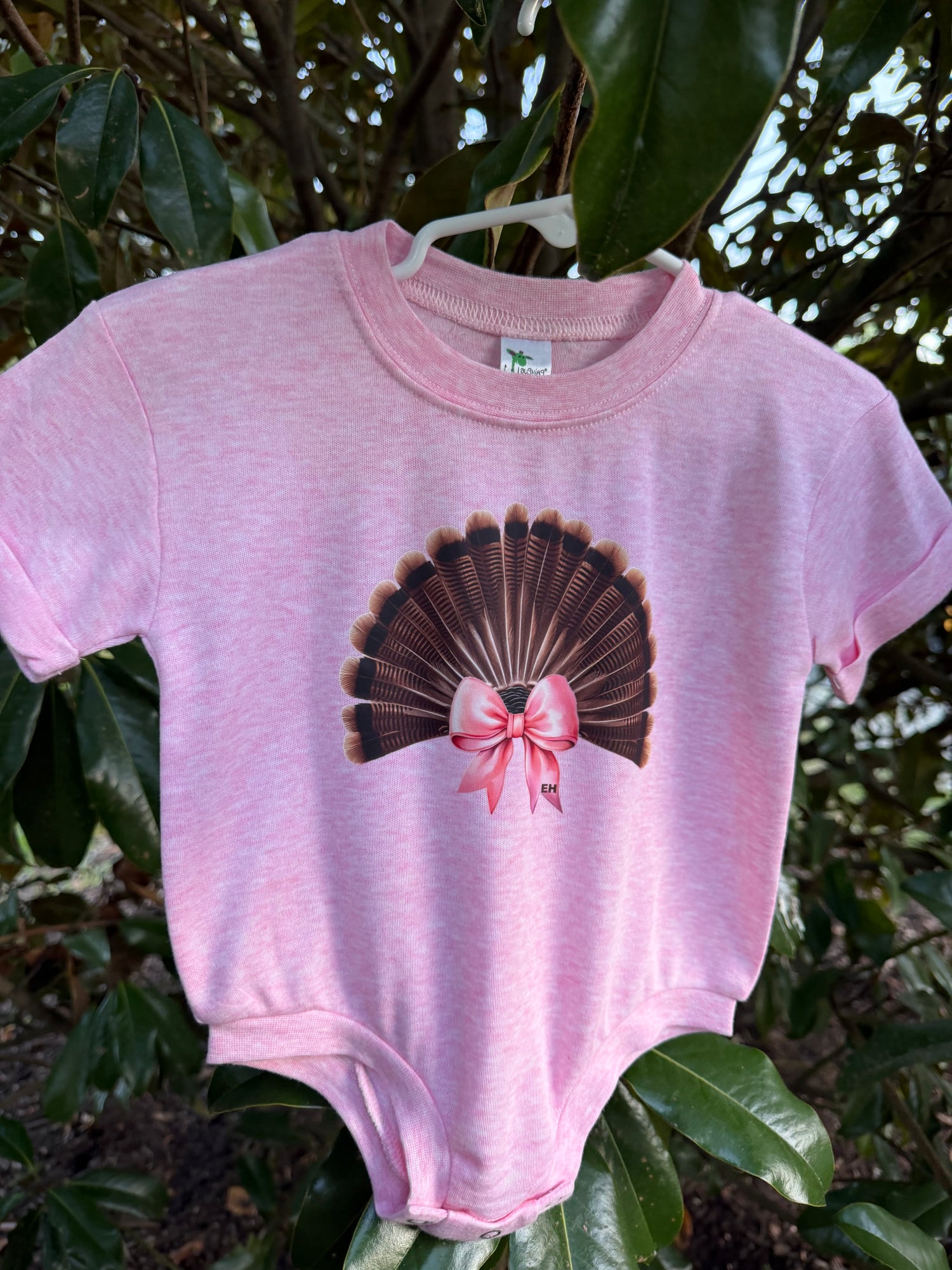 Youth Pink Turkey Bubble Romper