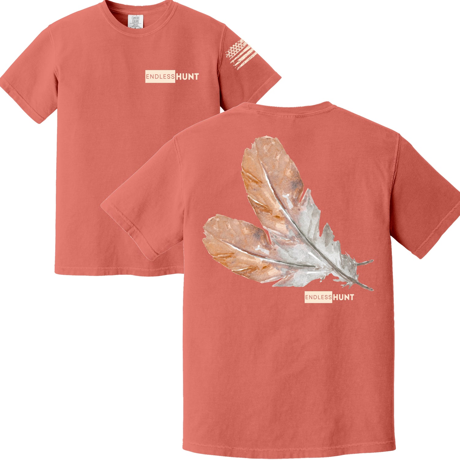 Rustic Feathers Tee