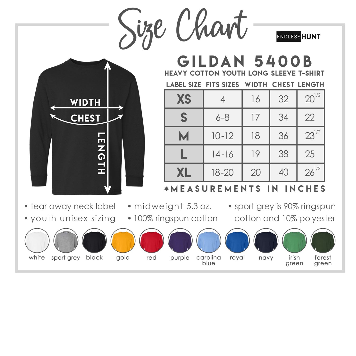 Youth Logo Long Sleeve Tee