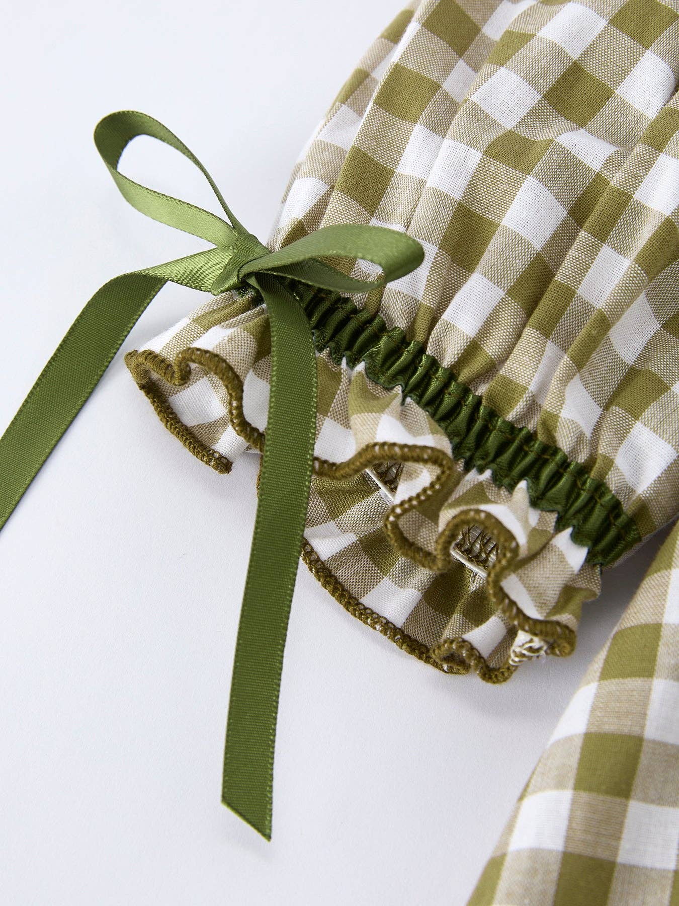 Green Fish Embroidered Smocked Dress