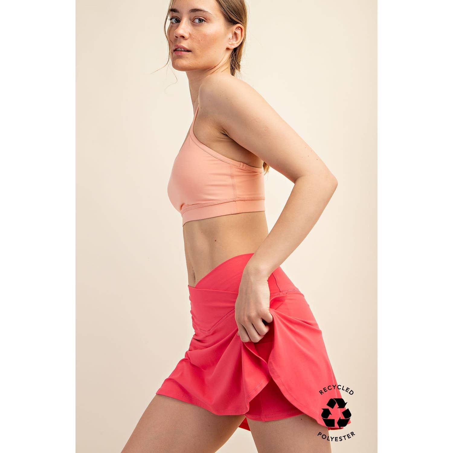 Butter V-Shaped High Waist Skort
