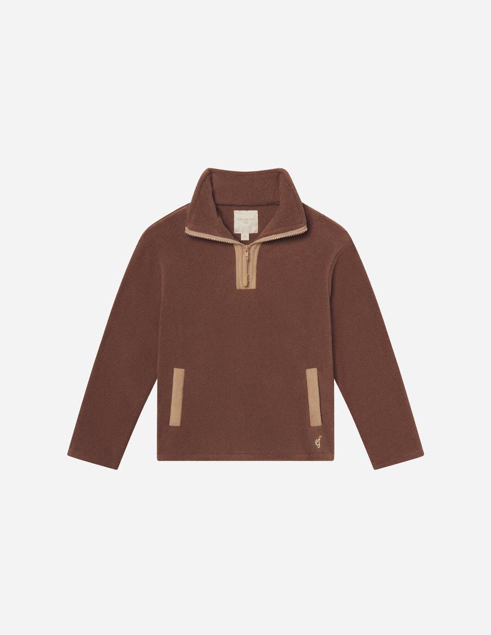 Brown Fleece Kids Pullover