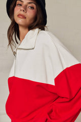 GA Colorblock Half Zip Pullover Relaxed Fit
