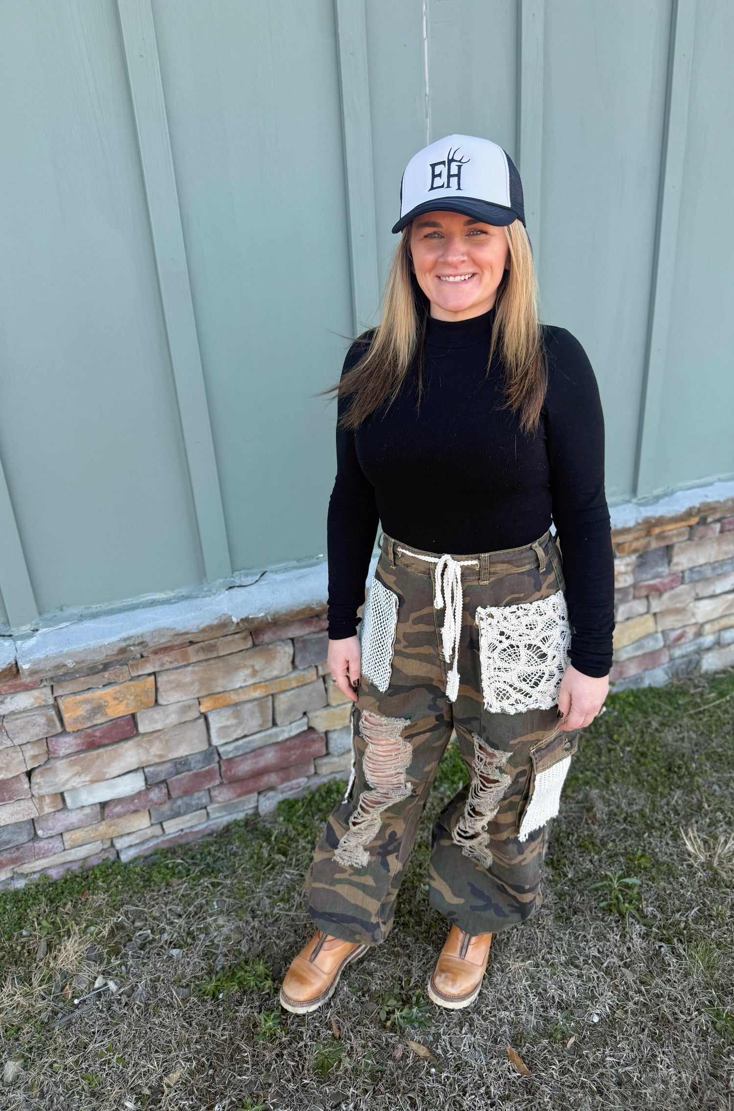 Camo Field &Thread Patch Pants