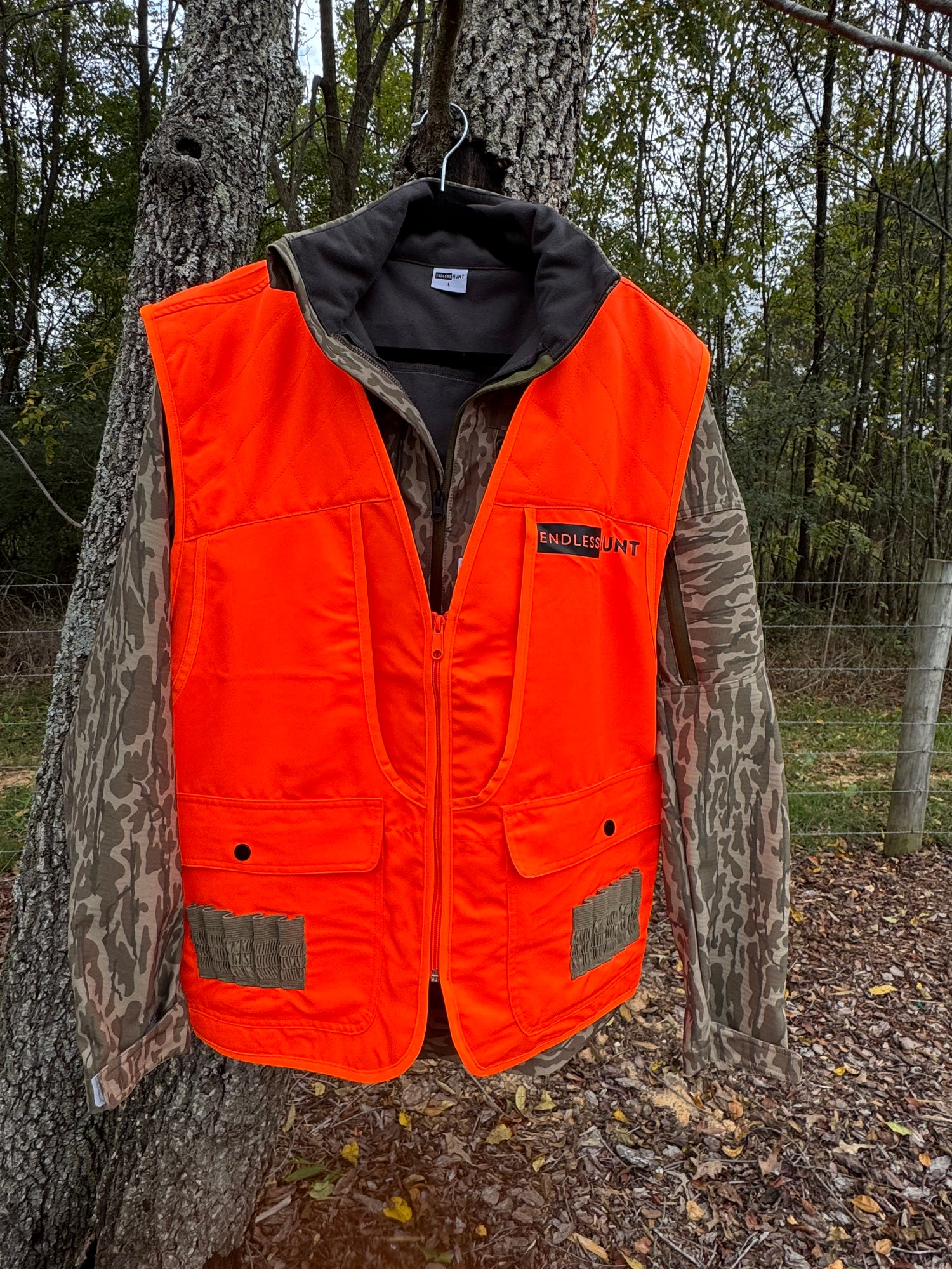 QuietWear Men's Hunting Vest - Blaze Orange