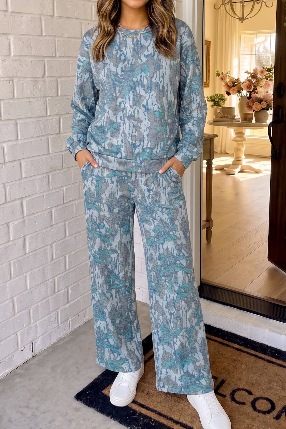 Camo Pullover Pants Set