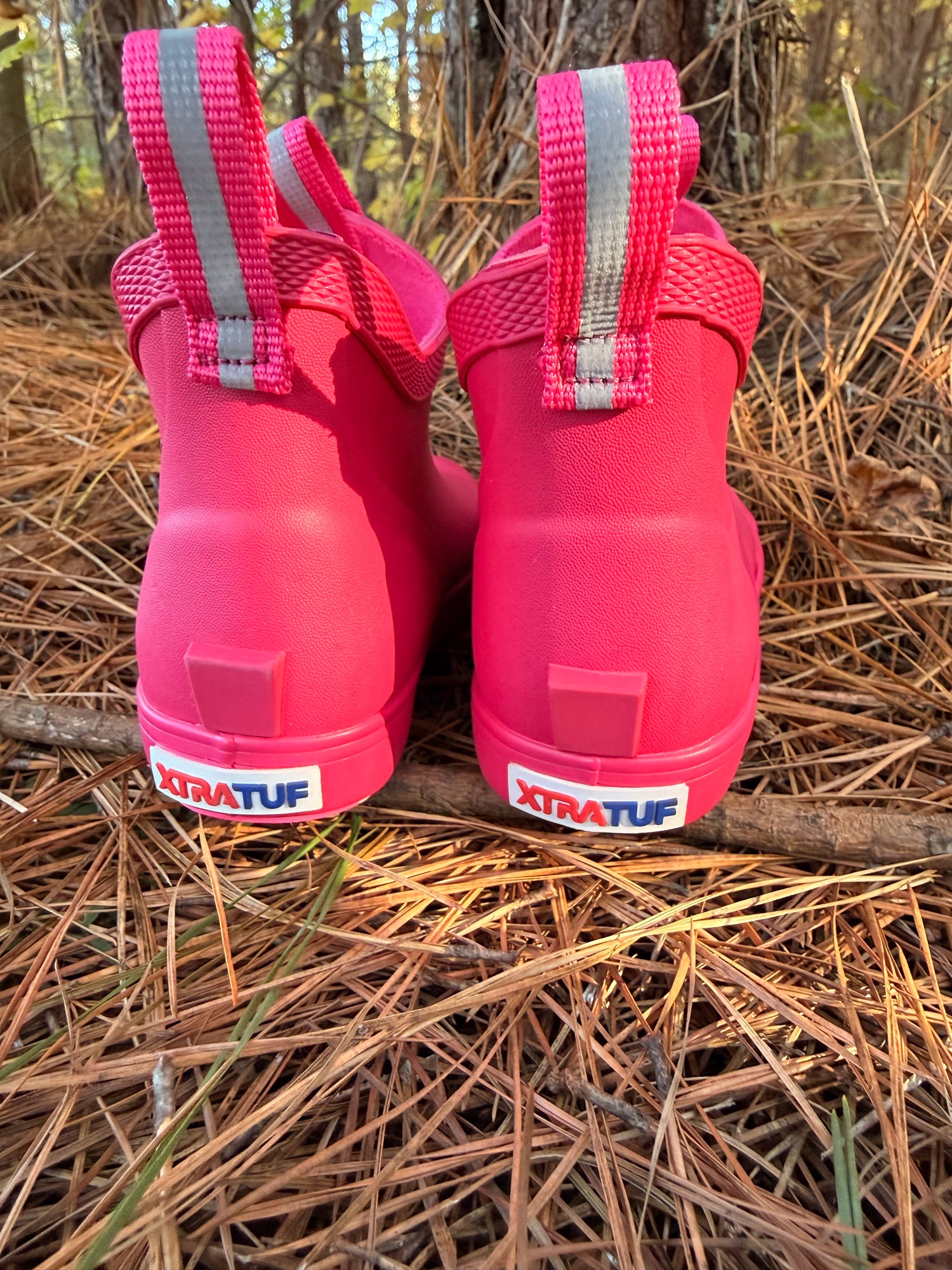 XtraTuf Toddler Ankle Deck Boot - Neon Pink