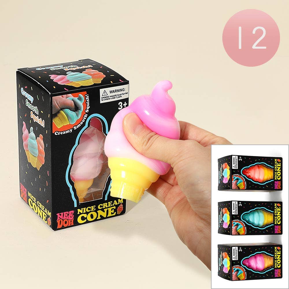 Ice Cream Cone Squishy Stress Relief Toy