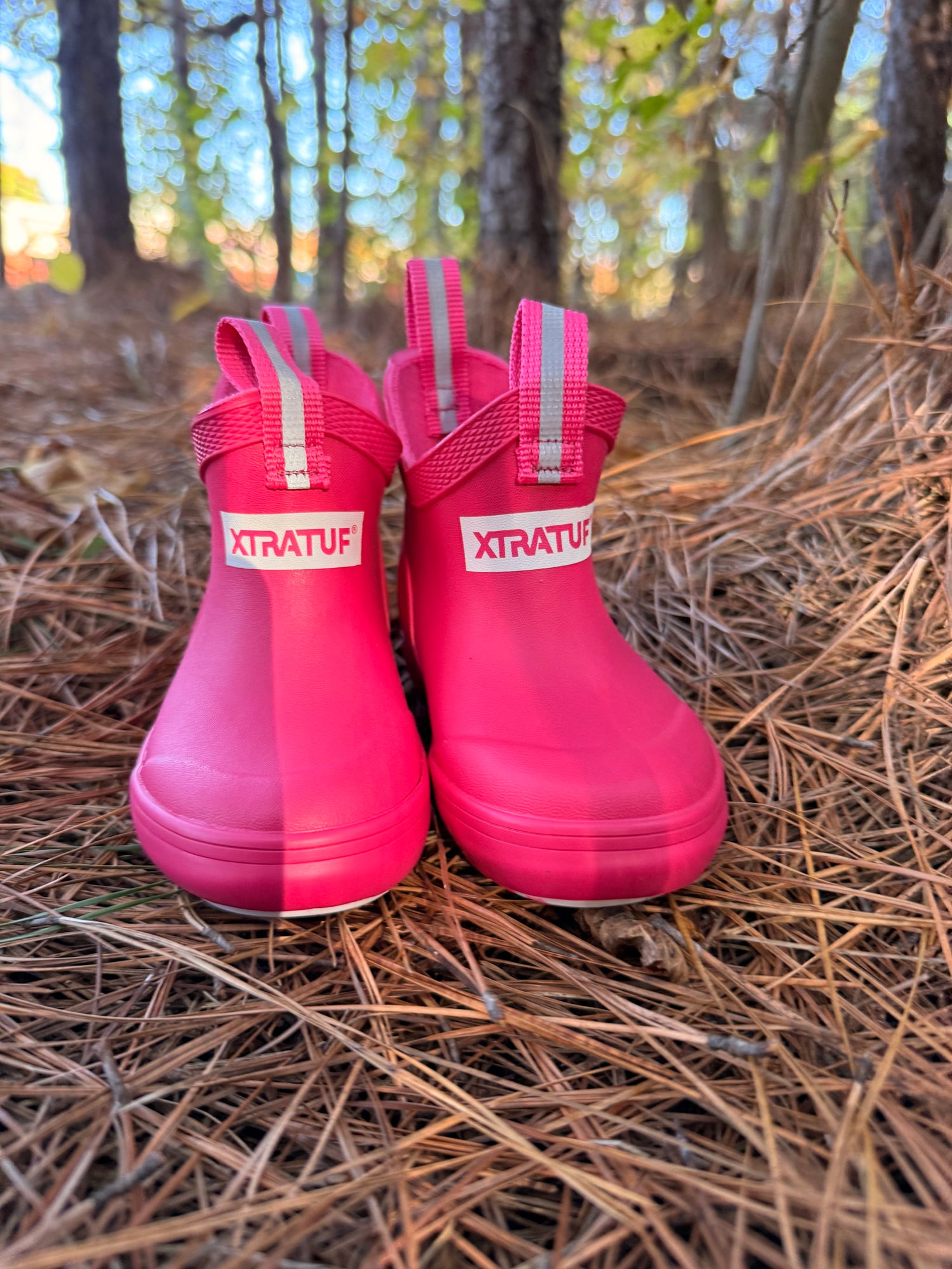 XtraTuf Toddler Ankle Deck Boot - Neon Pink
