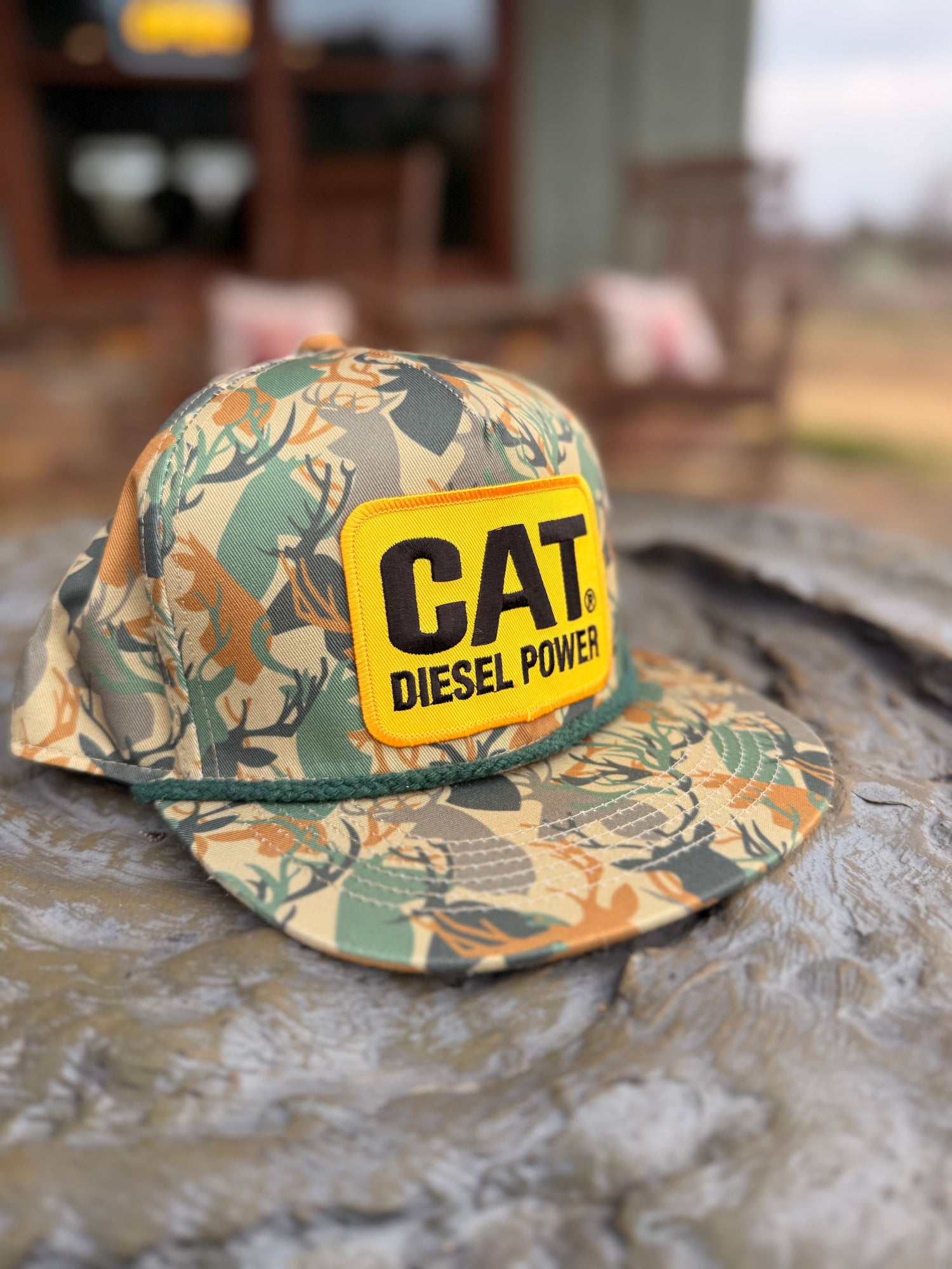 Cat Diesel Yellow Patch Hat