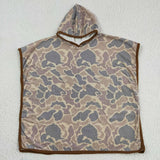 Kids Camo Terry Swim Towel Cover Up