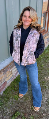Women's Camo Puffer Vest