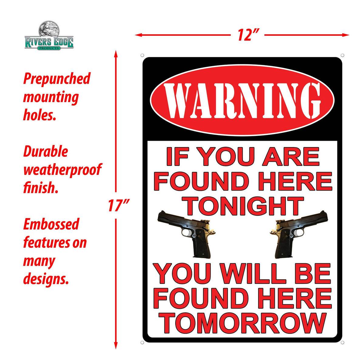 Tin Sign Warning