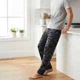 Mens Pajama Pants - Black Camo