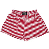 Lulu Mac Gingham Red Boxer Shorts