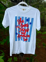 Women's Jesus and America Tee