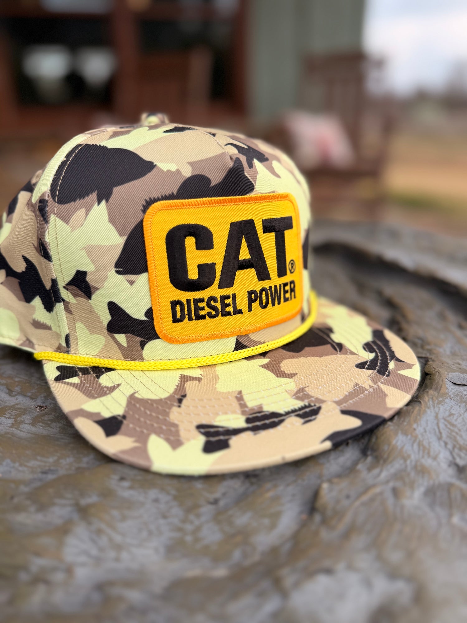 Cat Diesel Yellow Patch Hat
