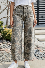 Camouflage Ankle Length Jeans