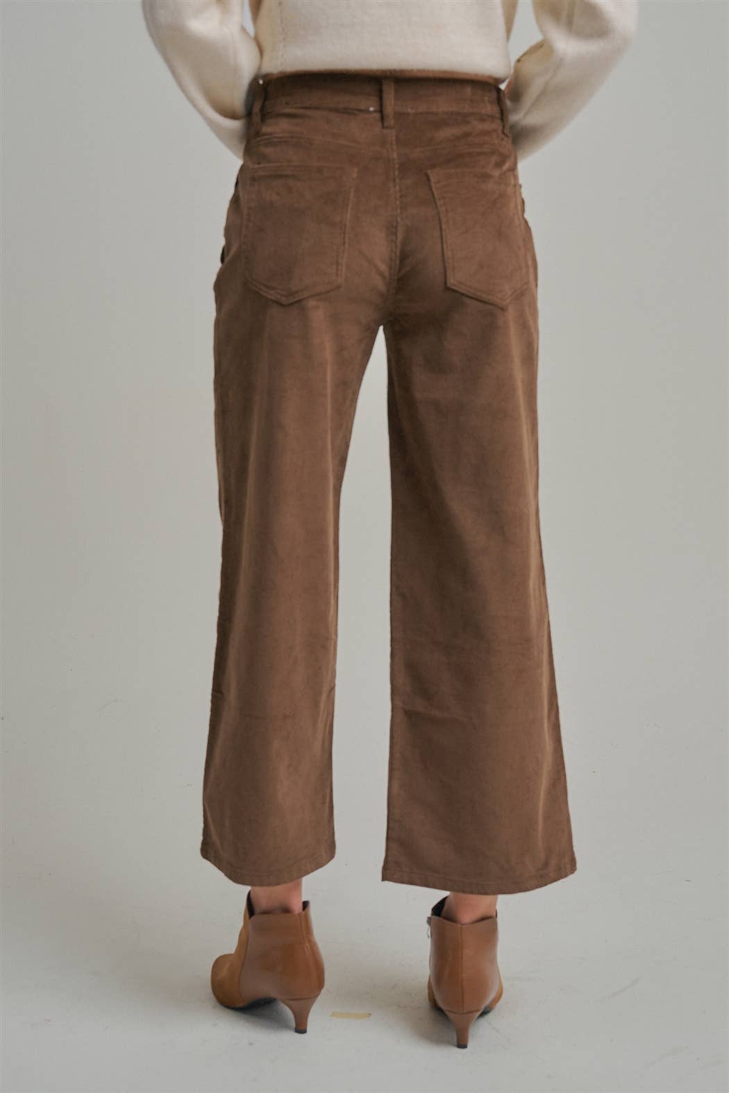 CORDUROY WIDE LEG PANTS