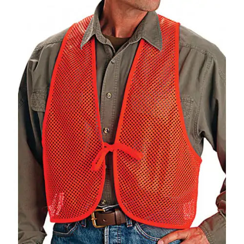 ALLEN MESH SAFETY VEST ADULT BLAZE ORANGE