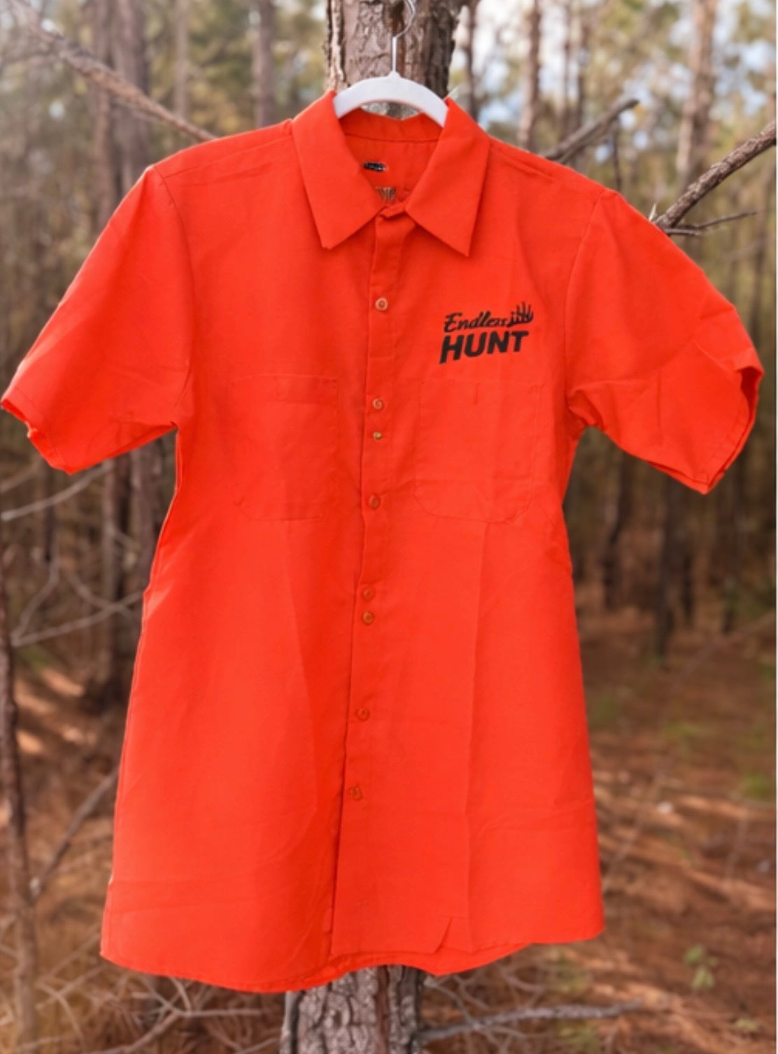 Backwoods Mark Blaze Orange Button Up