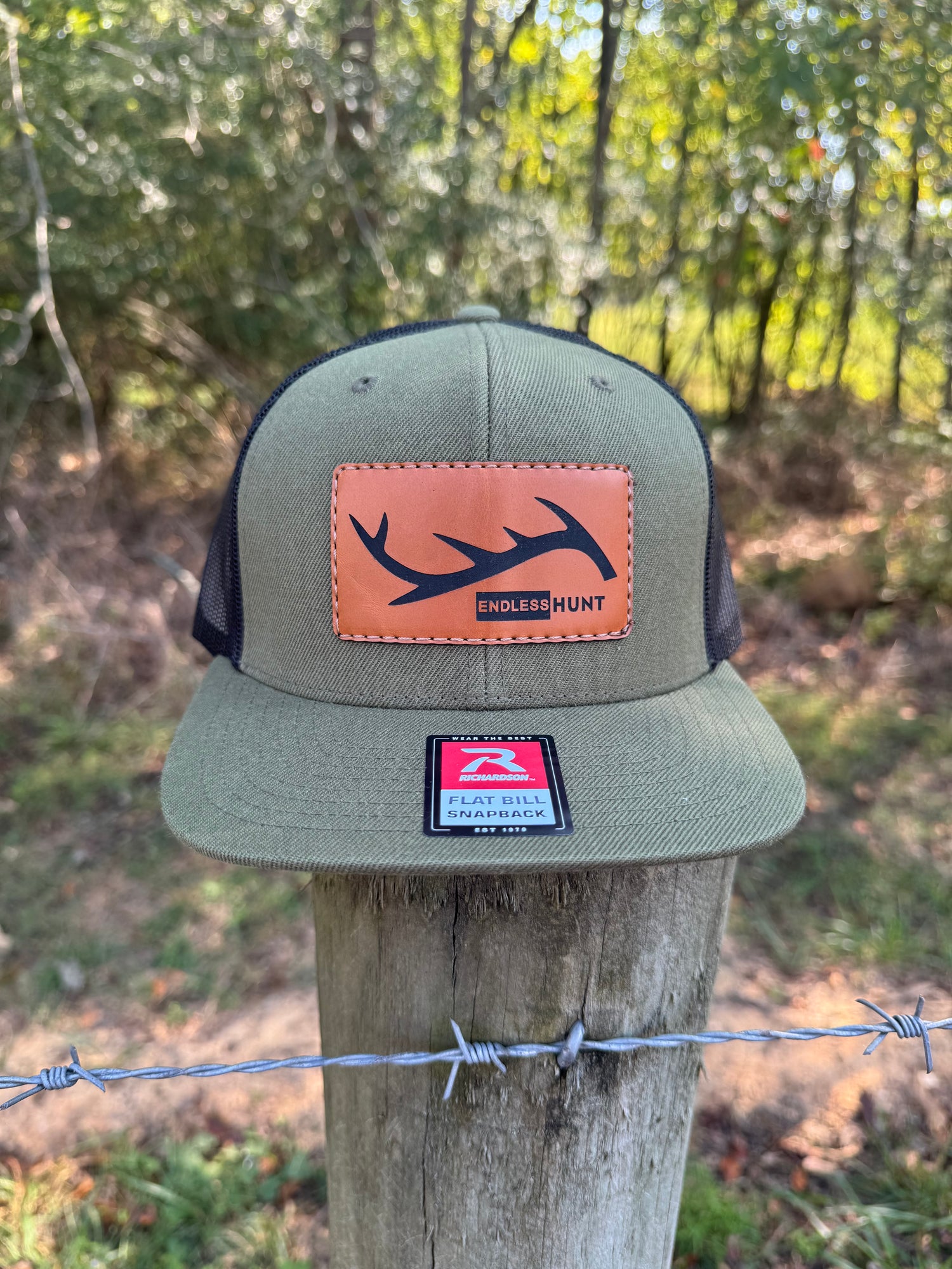 Antler Icon Leather Patch SnapBack