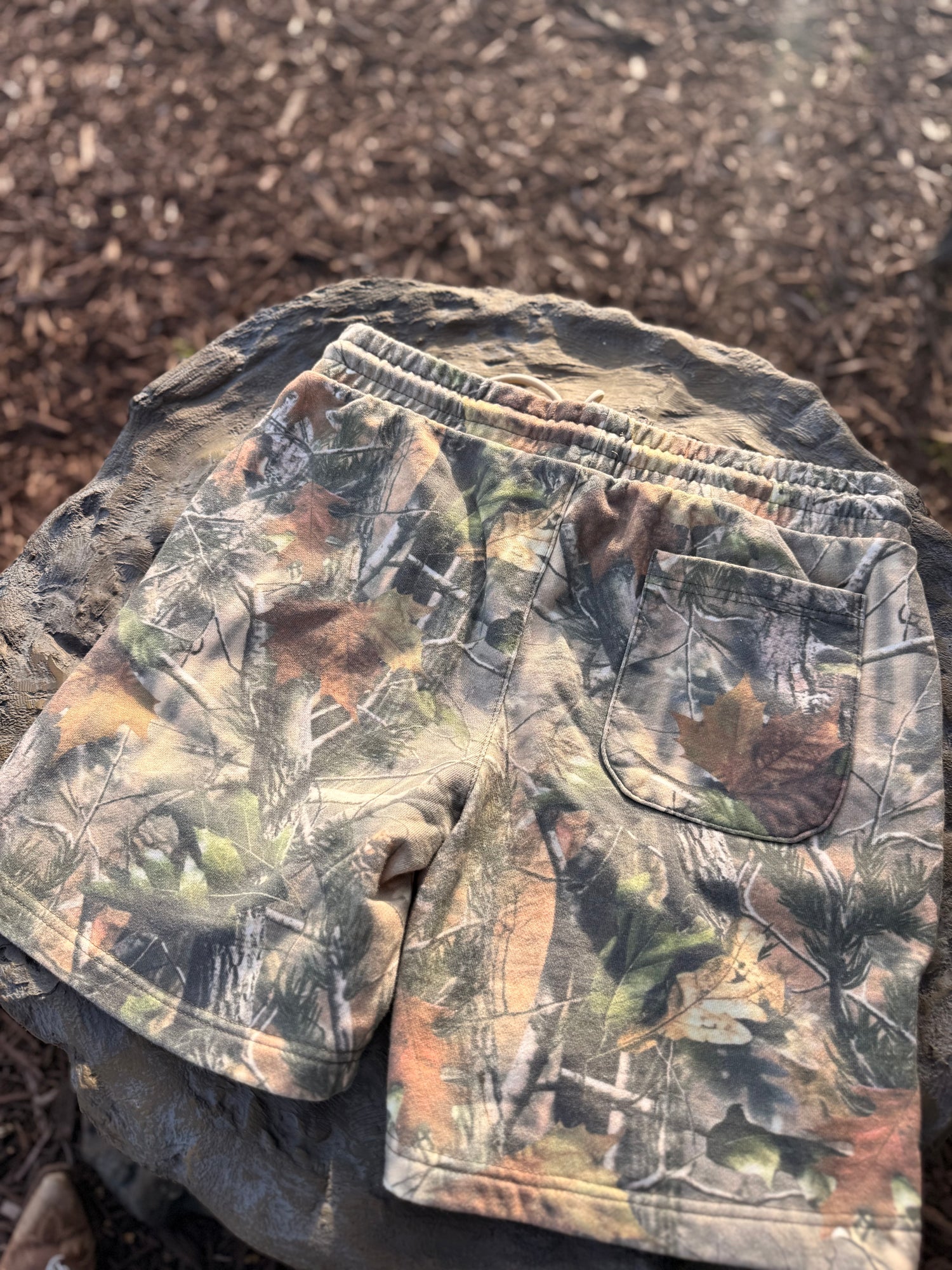 Camo Cotton Volley Shorts
