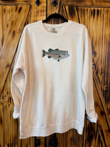 Embroidered Cross Stitch Bass Sweatshirt