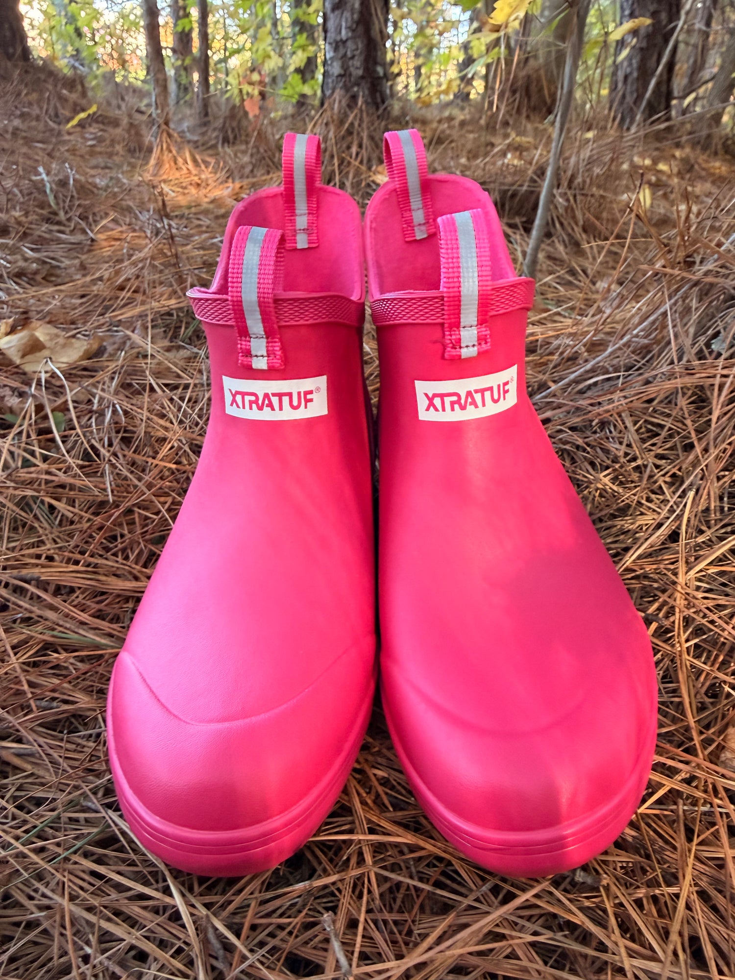 XtraTuf Youth Ankle Deck Boot - Neon Pink