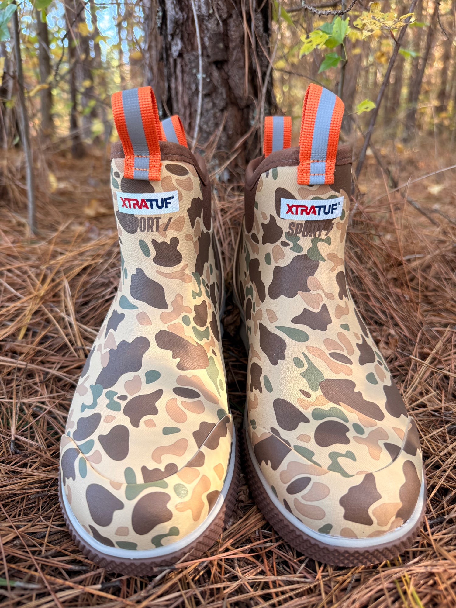XtraTuf Women's Ankle Deck Boot SPORT- Duck Camo