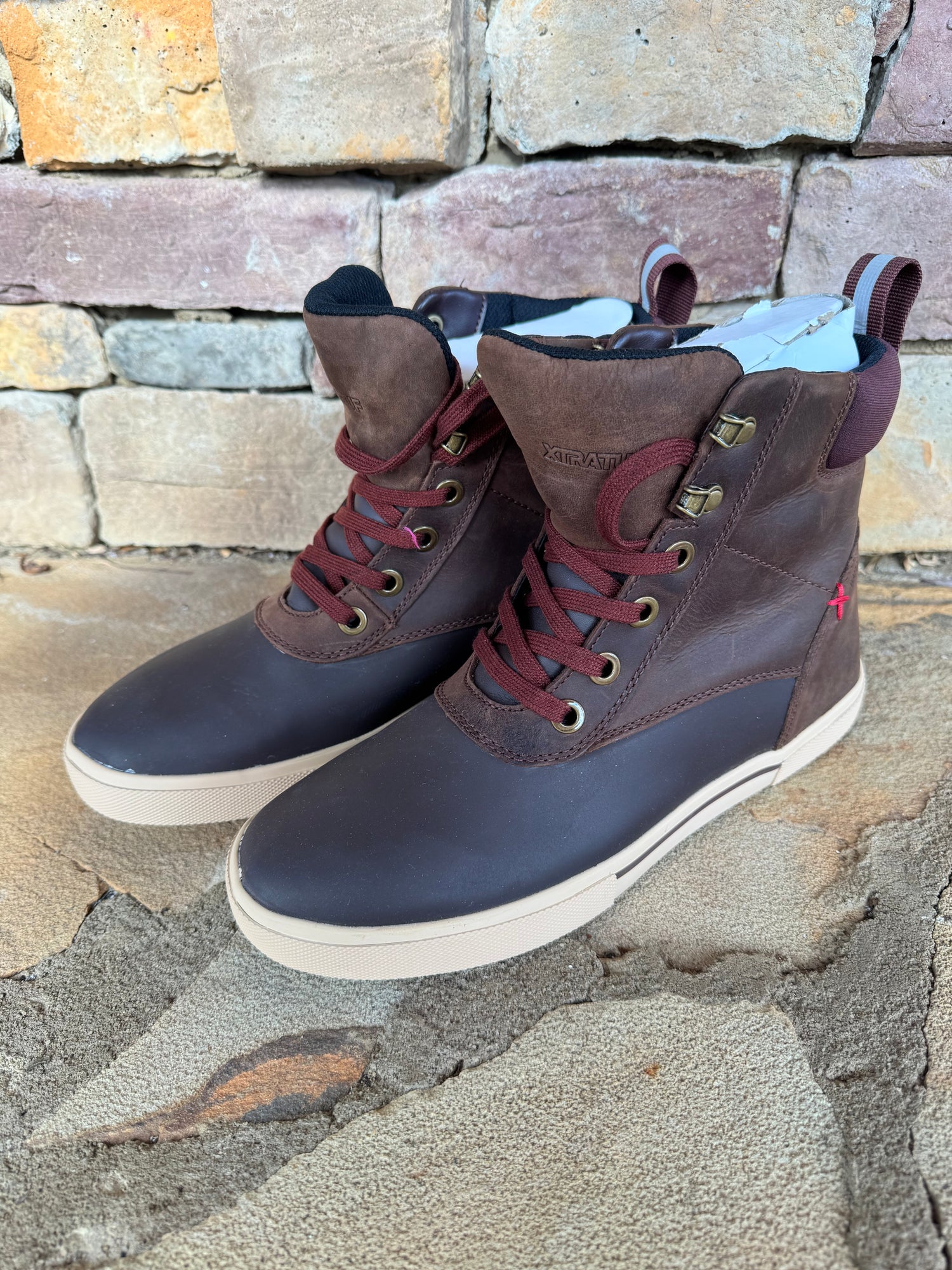 XtraTuf Women’s Leather & Lace Ankle Deck Boot