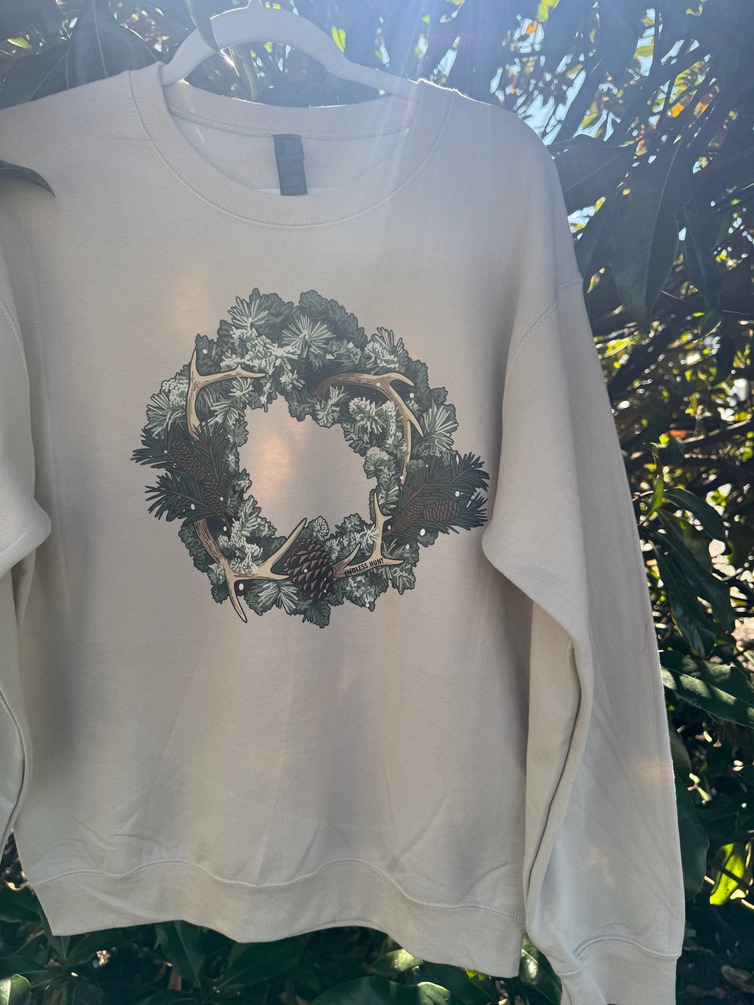 Antler Evergreen Wreath Crew