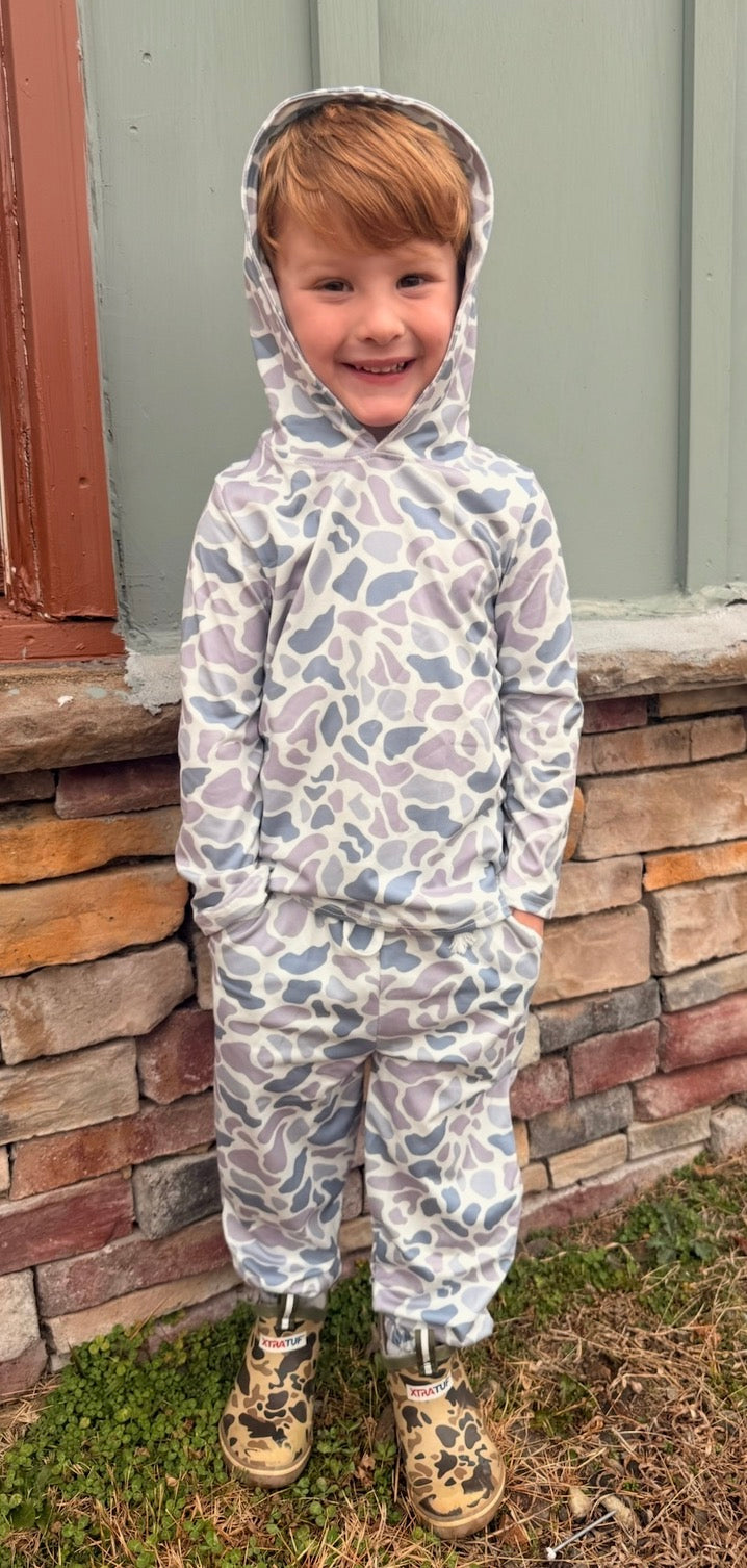 Youth Gray Camo Joggers