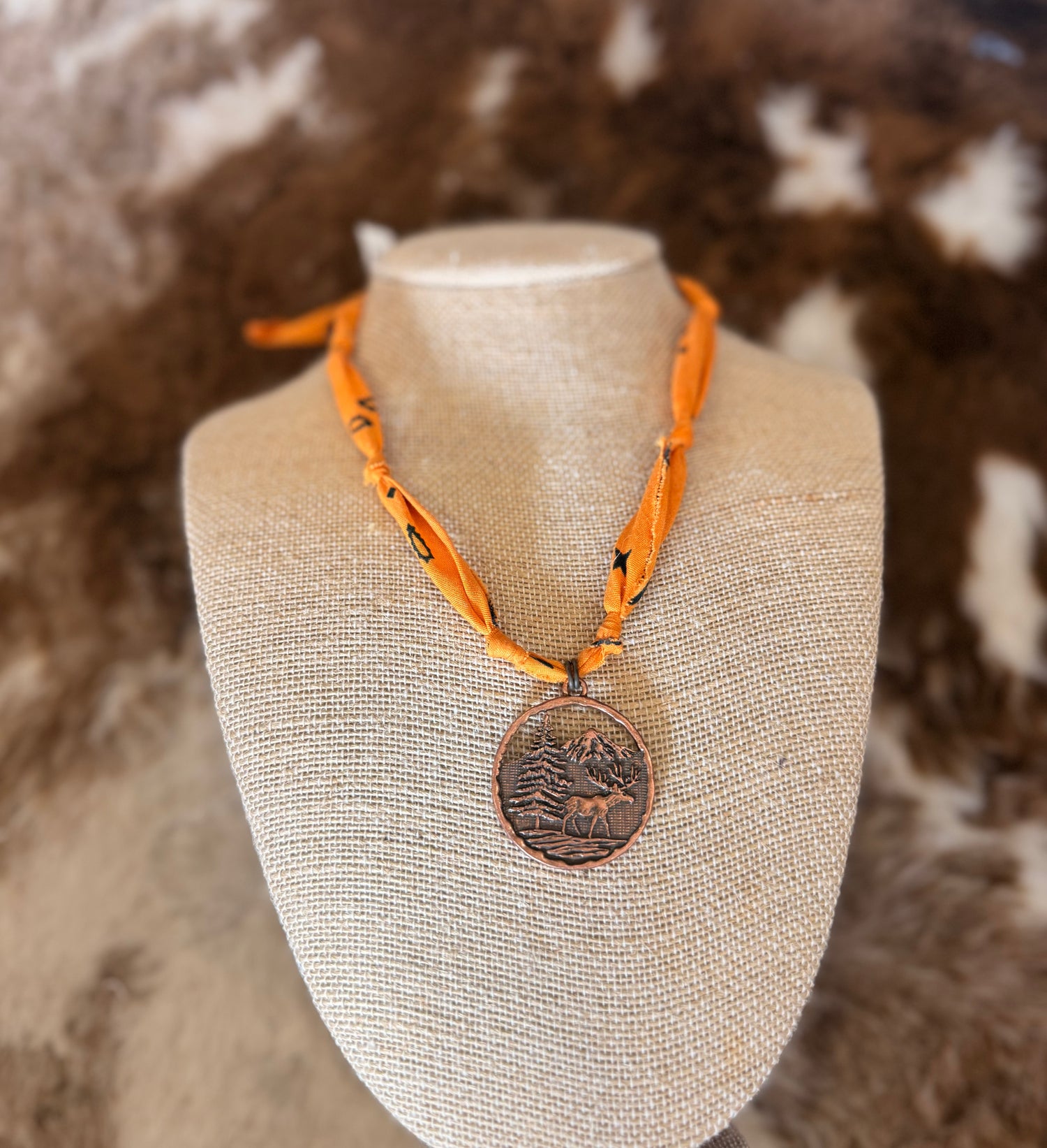 Borne Unique High Ridge Elk Bandana Necklace