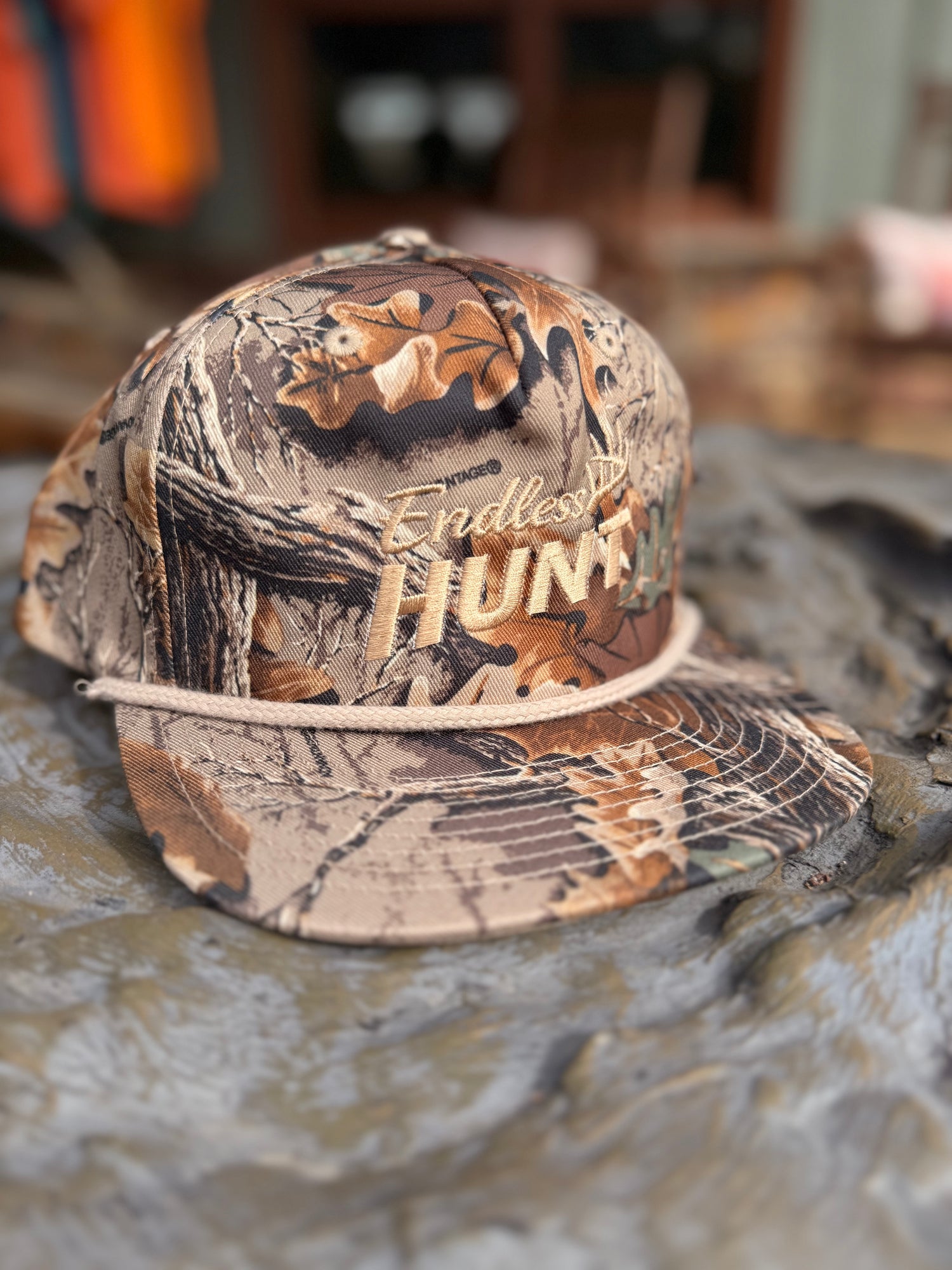Backwoods Mark Vintage Camo Flat Bill