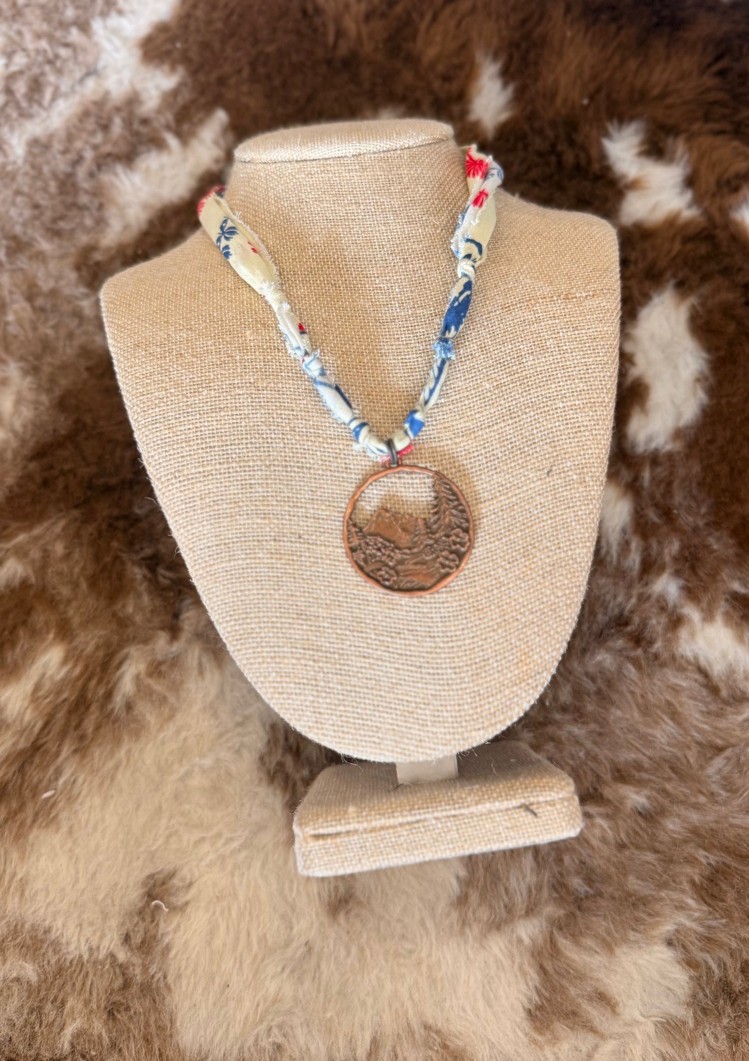 Borne Unique Wander Ridge Bandana Necklace