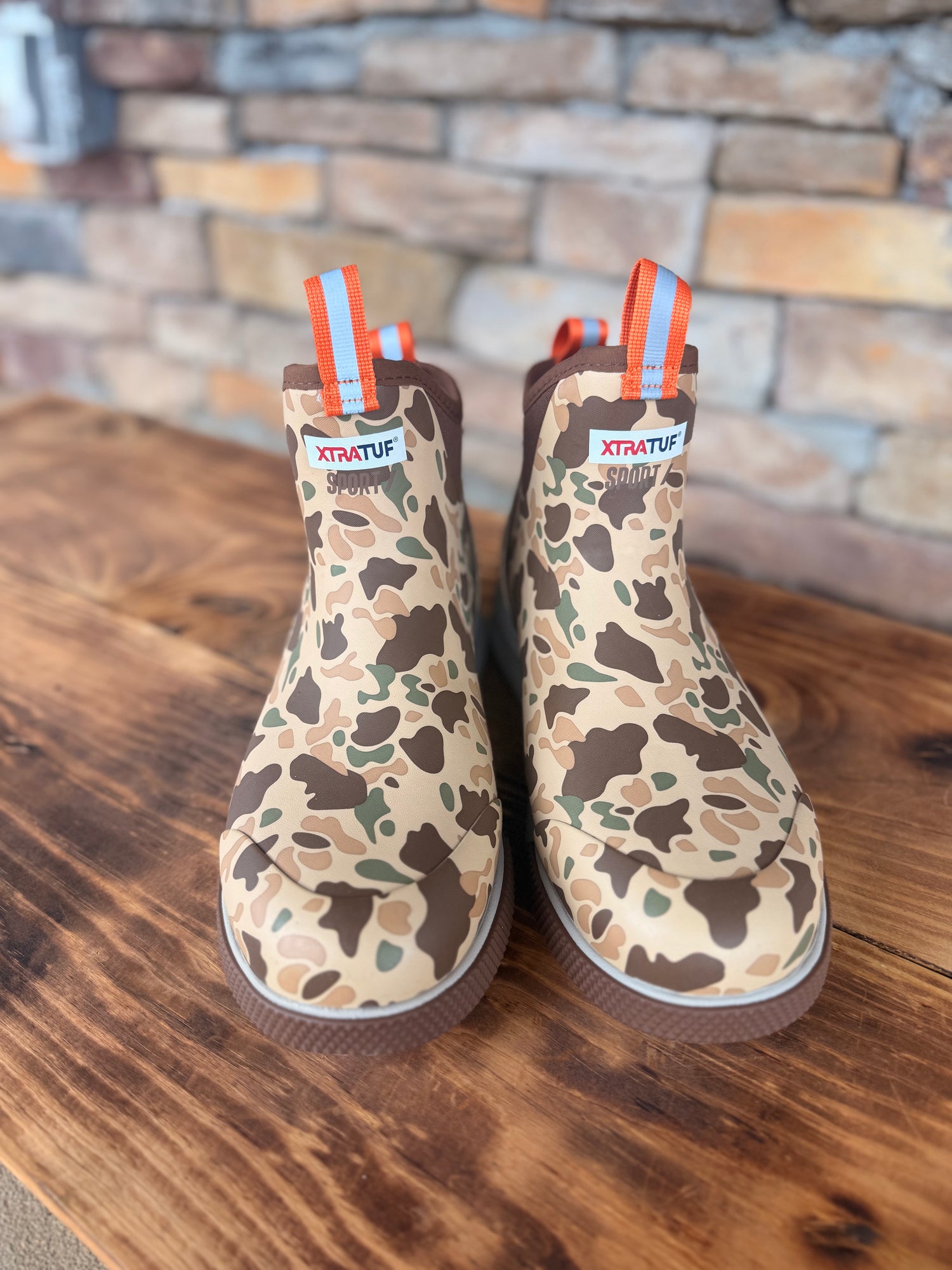 XtraTuf Men’s Ankle Deck Boot SPORT- Duck Camo