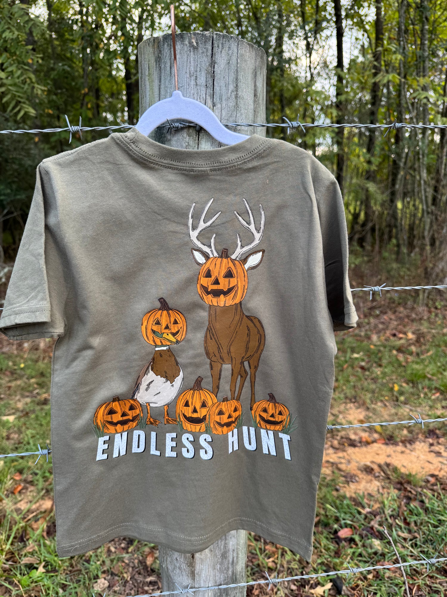 Pumpkin Rack Tee - Military Green