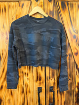 Black Ridge Cropped Sweatshirt
